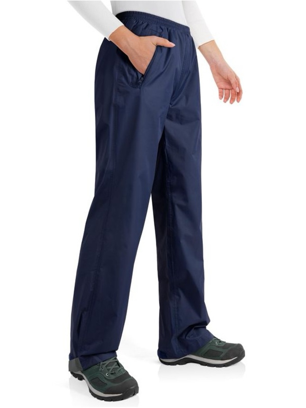 33,000 ft Woman’s Packable Rain Pants- Blue - Picture 2 of 13